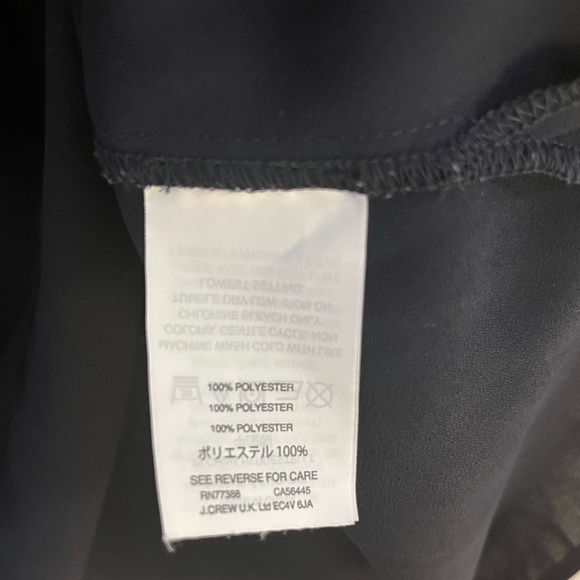 Navy J Crew Sleeveless Shirt - Picture 5 of 5